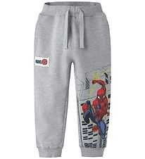 Name It Sweatpants - NmmDion - Spider Man - Grey Melange