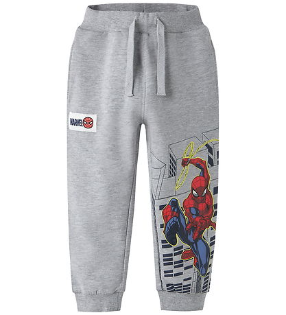 Name It Sweatpants - NmmDion - Spider Man - Grey Melange