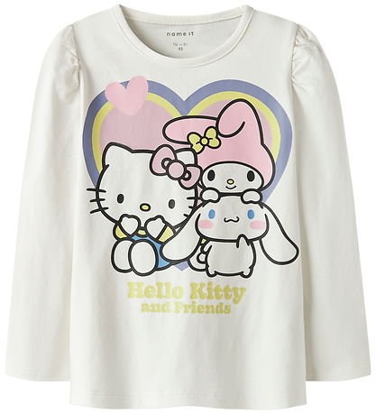 Name It Bluse - NmfDuri - Hello Kitty - Cloud Dancer