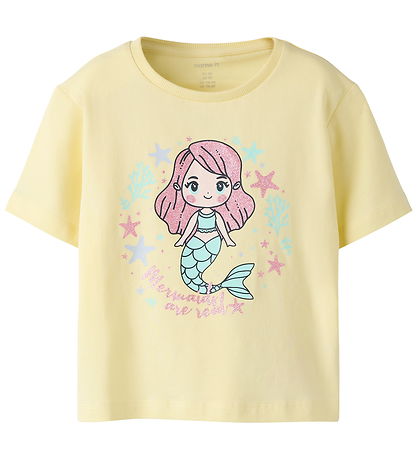 Name It T-shirt - NmfPfrejane - Pastel Yellow