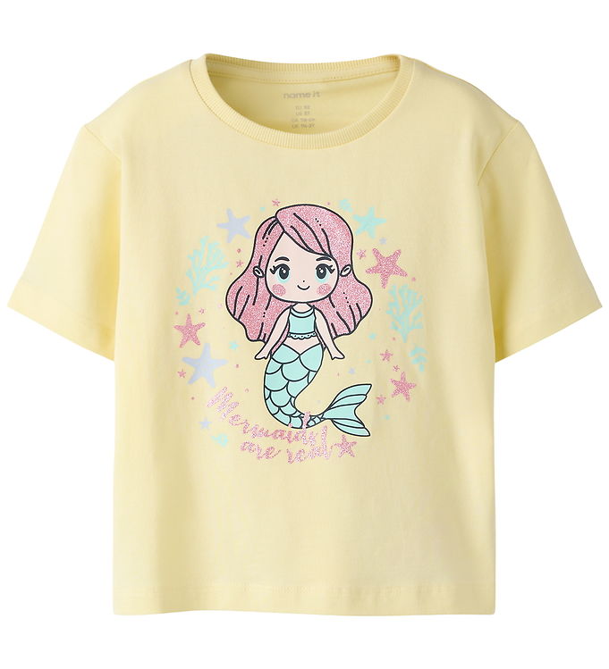 Name It T-shirt - NmfPfrejane - Pastel Yellow