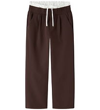 Name It Bukser - NkfOjetta - Seal Brown/Bright White