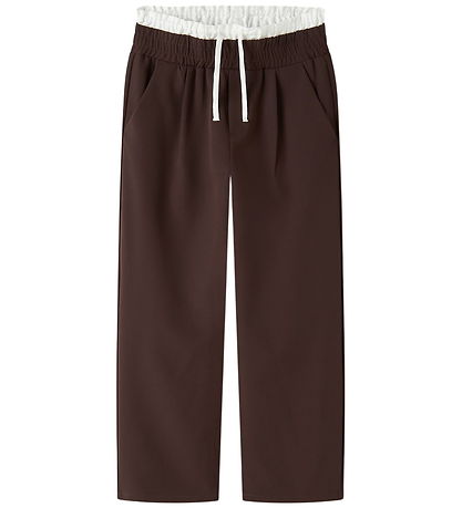 Name It Bukser - NkfOjetta - Seal Brown/Bright White