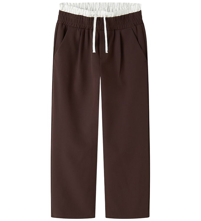 Name It Bukser - NkfOjetta - Seal Brown/Bright White