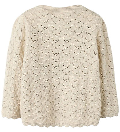 Name It Cardigan - Strik - NmfHimali - Peyote Melange/Strawberry