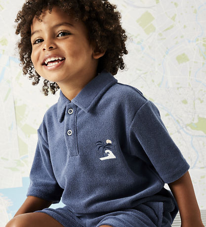 Name It Polo - Terry - NmmJared - Vintage Indigo