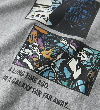 Name It T-shirt - Starwars - NkmMylle - Grey Melange