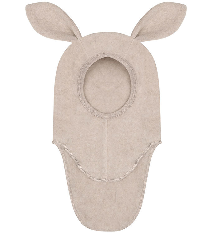 Huttelihut Elefanthue - Fleece - 1-lags - Camel Melange m. Ører