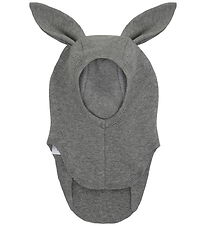 Huttelihut Elefanthue - 1-lags - Medium Grey Melange m. Ører
