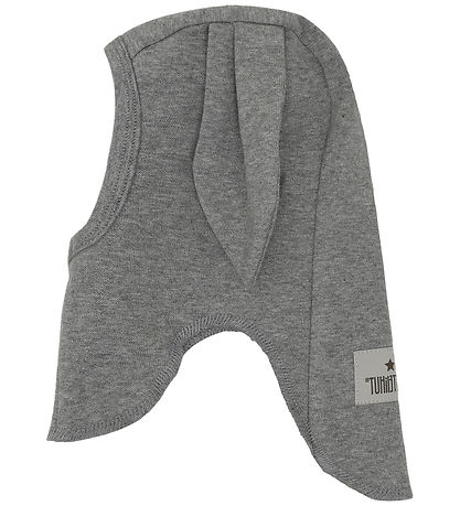 Huttelihut Elefanthue - 1-lags - Medium Grey Melange m. Ører