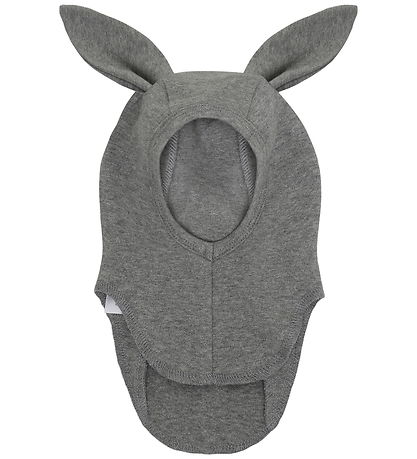 Huttelihut Elefanthue - 1-lags - Medium Grey Melange m. Ører