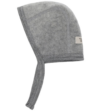 Huttelihut Babyhjelm - Uldfleece - Medium Grey Melange