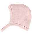 Huttelihut Babyhjelm - Uld/Silke - Rose Smoke