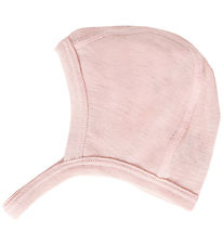 Huttelihut Babyhjelm - Uld/Silke - Rose Smoke