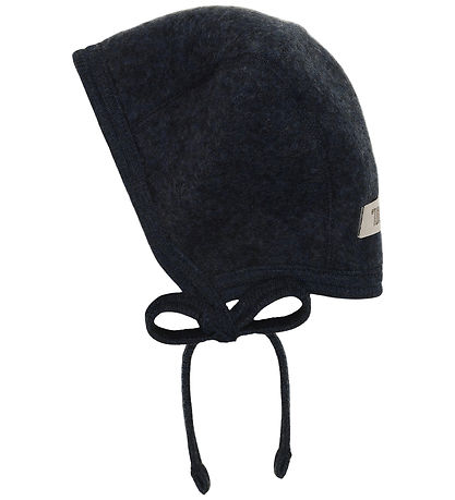 Huttelihut Babyhjelm - Uldfleece - Navy Melange