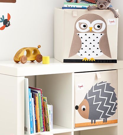 Boîte de rangement 3 Sprouts - 33x33x33 - Chouette Boîte de rangement 3 Sprouts - 33x33x33 - Chouette