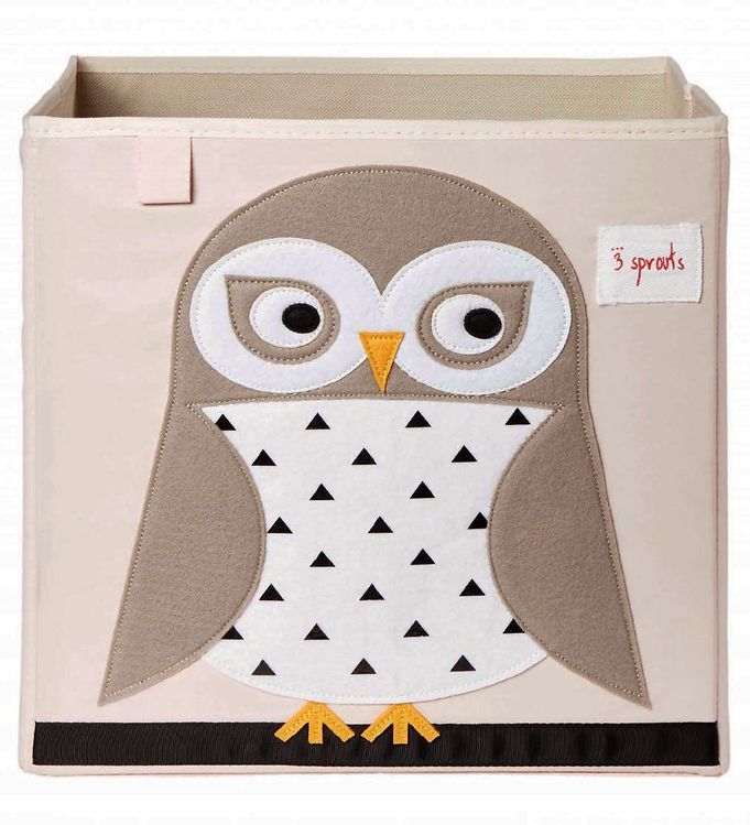 Kasse til rumdeler til børn (flere varianter) Multi Tekstil 33cm x 33cm x 33cm Owl - Multi - 33cm x 33cm x 33cm - Pixie