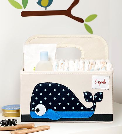 3 Sprouts Opbergmand m. Hendel - 25x28x26 - Walvis 3 Sprouts Opbergmand m. Hendel - 25x28x26 - Walvis