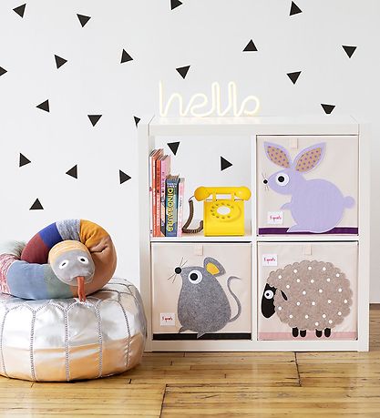 3 Sprouts Opbevaringskasse - 33x33x33 - Kanin 3 Sprouts Opbevaringskasse - 33x33x33 - Kanin