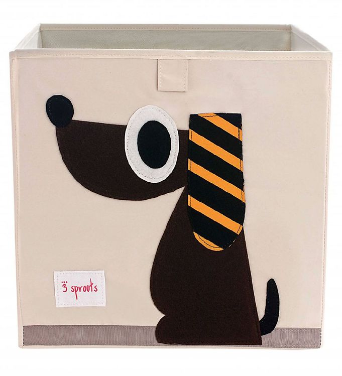 Kasse til rumdeler til børn (flere varianter) Multi Tekstil 33cm x 33cm x 33cm Dog - Multi - 33cm x 33cm x 33cm - Pixie