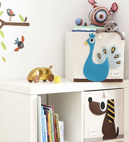Boîte de rangement 3 Sprouts - 33x33x33 - Paon Boîte de rangement 3 Sprouts - 33x33x33 - Paon
