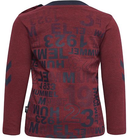Blouse Hummel - HML Derrick - Bordeaux av. Imprimé