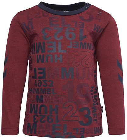Blouse Hummel - HML Derrick - Bordeaux av. Imprimé