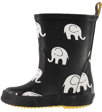 CeLaVi Rubber Boots - Black w. Elephants CeLaVi Rubber Boots - Black w. Elephants