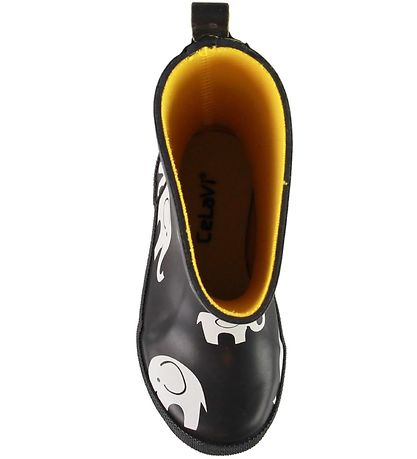 CeLaVi Rubber Boots - Black w. Elephants CeLaVi Rubber Boots - Black w. Elephants