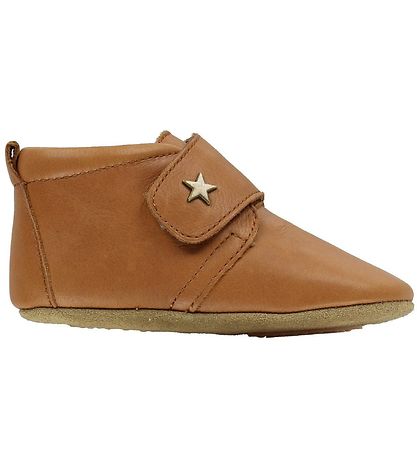 Chaussures en cuir à semelle souple Bisgaard - Cognac av. Étoile Chaussures en cuir à semelle souple Bisgaard - Cognac av. Étoile