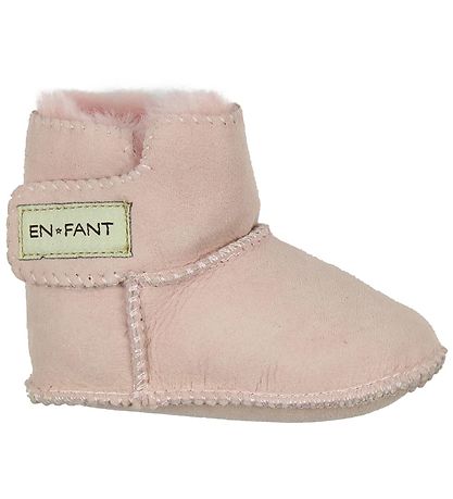 En Fant Lammeskindsfutter m. For - Lyserød