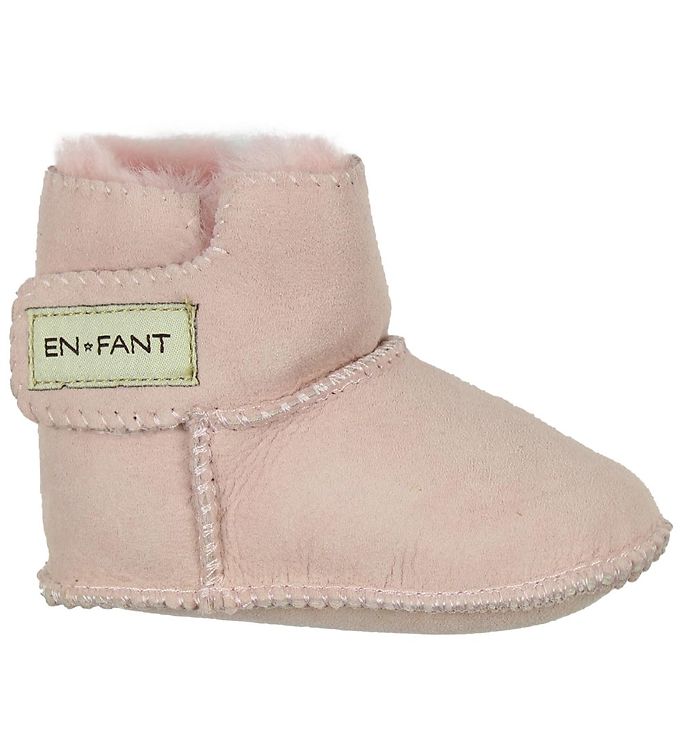 En Fant Lammeskindsfutter m. For - Lyserød