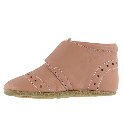 Bisgaard Soft Sole Leather Shoes - Rose w. Pointelle Bisgaard Soft Sole Leather Shoes - Rose w. Pointelle