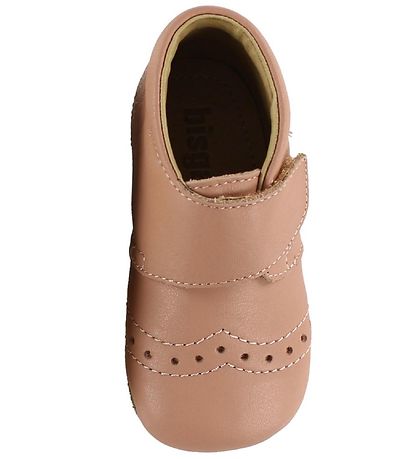 Bisgaard Soft Sole Leather Shoes - Rose w. Pointelle Bisgaard Soft Sole Leather Shoes - Rose w. Pointelle
