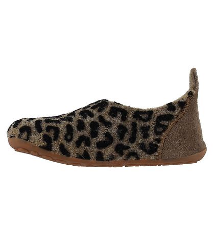 Bisgaard Hjemmesko - Uld - Brun Leopard Bisgaard Hjemmesko - Uld - Brun Leopard