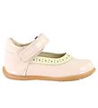Pom Pom Ballerina Shoes - Powder w. Ivory Pom Pom Ballerina Shoes - Powder w. Ivory