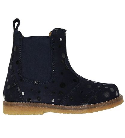 Bottes Pom Pom - Marine av. Points Bottes Pom Pom - Marine av. Points