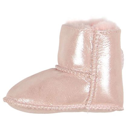 En Fant Lammeskindsfutter m. For - Lyserød Metallic