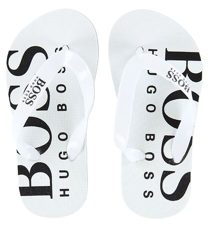 BOSS Klipklapper - Hvid m. Lyseblå BOSS Klipklapper - Hvid m. Lyseblå