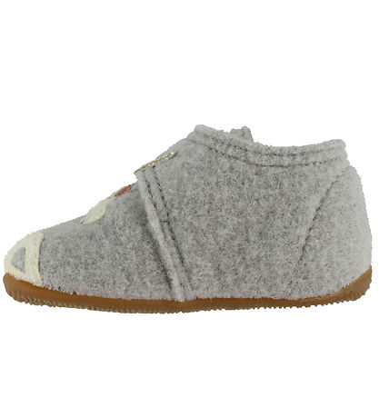 Living Kitzbühel Slippers - Wool. Grey w. Unicorn/Glitter Living Kitzbühel Slippers - Wool. Grey w. Unicorn/Glitter