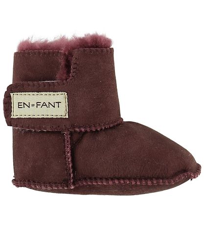 En Fant Lammeskindsfutter m. For - Bordeaux