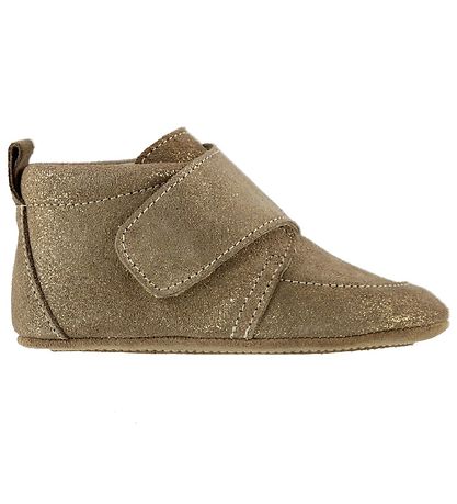 En Fant Hjemmesko - Beige m. Glimmer