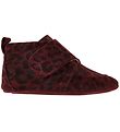 En Fant Hjemmesko - Bordeaux m. Leoprint