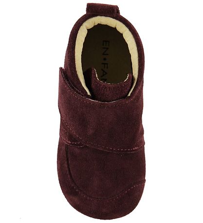 En Fant Hjemmesko - Bordeaux m. Velcro