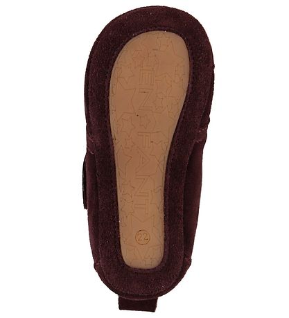 En Fant Hjemmesko - Bordeaux m. Velcro