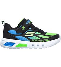 Skechers Sko m. Lys - Dezlo - Sort/Blå/Lime Skechers Sko m. Lys - Dezlo - Sort/Blå/Lime