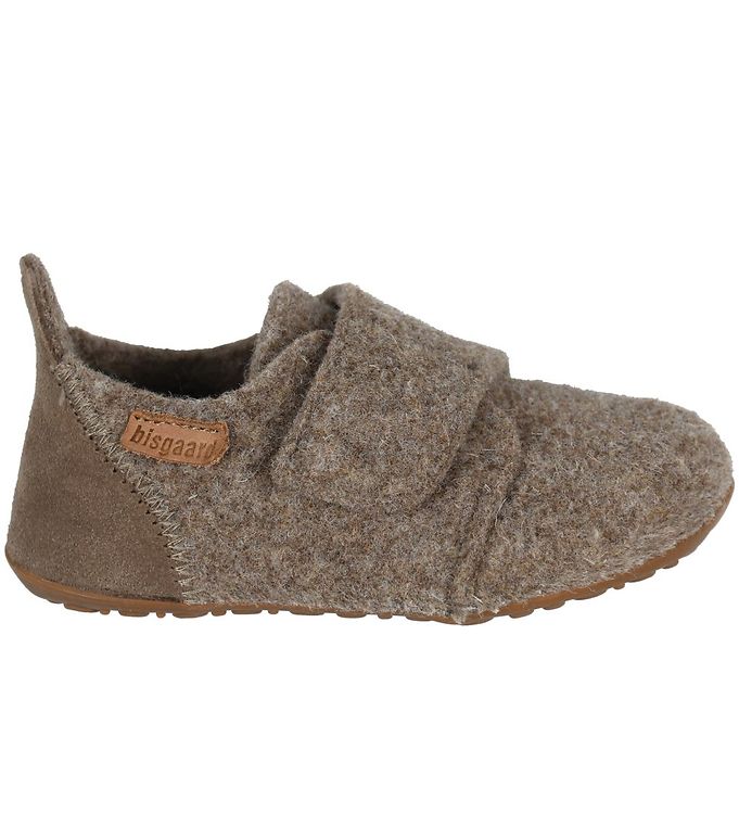 Bisgaard Camel Hjemmesko Med Velcro - Str. 30