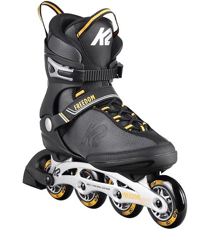 K2 Rolschaatsen - Freedom M - Zwart/Geel - Skeelers