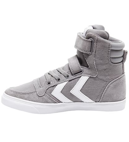 Hummel Støvler - HMLSlimmer Stadil High Jr - Frost Grey Hummel Støvler - HMLSlimmer Stadil High Jr - Frost Grey