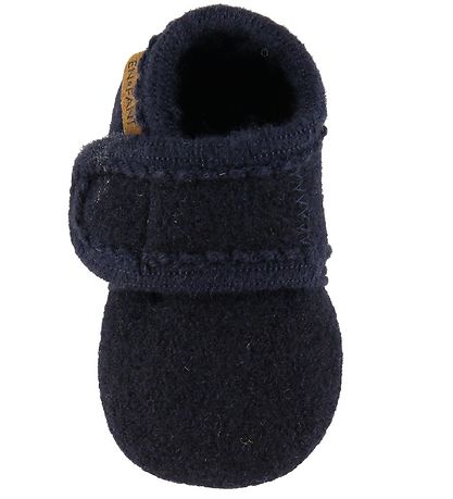 En Fant Hjemmesko - Uld - Navy